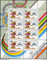 Russia 6023a-6025a Sheets, MNH. Michel 6225-6227 Klb. Olympics Barcelona-1992. - Unused Stamps