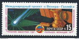 Russia 5433-5434,MNH.Michel 5682,5683 Bl.187. Intercosmos Project Halley,1986. - Neufs