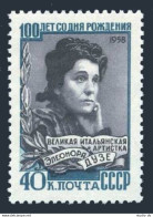 Russia 2152 Block/4,MNH.Michel 2186. Eleonora Duse,Italian Actress,1958. - Nuevos