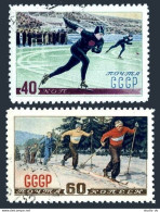 Russia 1617-1618/1.CTO.Michel 1619-1620. Winter Sport 1952:Skater.Skier. - Oblitérés