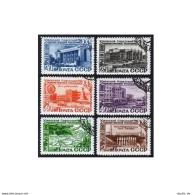 Russia 1429-1434 Print 1950, CTO. Mi 1432-1437. Uzbek Republic, 25th Ann. Views. - Gebraucht