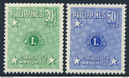 Philippines C71-C72,hinged.Michel 514-515. Convention Of The Lion Club,1950 - Filipinas