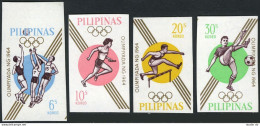 Philippines 915a-918a Imper,MNH.Michel 762B-765B. Olympics Tokyo-1964. - Filippine