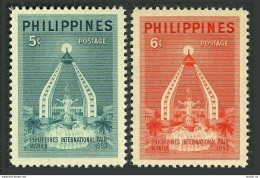 Philippines 585-586, MNH. Michel 567-568. Intl. Fair 1953. Gateway To The East. - Filipinas