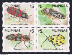 Philippines 2677ad-2678ad,2677e-2678e,MNH. Beetles,2000.Green Jule,Ladybirds, - Filipinas