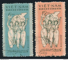 Viet Nam 146-147,CTO.Michel 152-153. Vietnamese Women Union,Congress 1961. - Vietnam