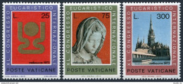 Vatican 531-533 Block/4,MNH. Michel 615-617. Eucharistic Congress,1972.Michelangelo. - Unused Stamps