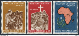 Vatican 473-475 Blocks/4, MNH. Michel 550-552. Visit Of Pope Paul VI To Uganda, 1969 - Ungebraucht