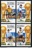 Tuvalu 666-669 SPECIMEN,MNH.Michel 687-690. World Cup Soccer USA-1994. - Tuvalu (fr. Elliceinseln)