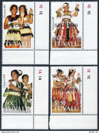 Tuvalu 582-585 SPECIMEN,MNH.Michel 603-606. Christmas.Traditional Dance Costumes - Tuvalu