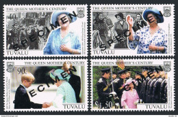 Tuvalu 805-808,809 SPECIMEN,MNH. Queen Mother,Century,1999.Royal Family.Gagarin. - Tuvalu