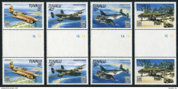 Tuvalu 307-310 Gutter,MNH.Mi 304-307. World War II Aircraft,1985.Curtiss O-40N, - Tuvalu