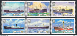 Tuvalu 216-221,MNH.Mi 207-212. Ships 1984. Titus,Malaita,Aymeric,Anshun,Bowring. - Tuvalu (fr. Elliceinseln)