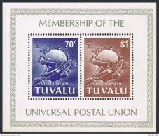 Tuvalu 165a Sheet, MNH. Michel Bl.6. Admission To UPU 1981. - Tuvalu