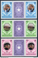 Turks & Caicos 486-488 Gutter,MNH.Mi 542-544. Diana,Prince Charles Wedding,1981. - Turks- En Caicoseilanden