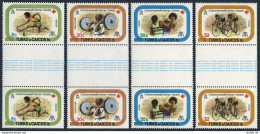 Turks & Caicos 355-358 Gutter, MNH. Mi 400-403. Commonwealth Games, 1978. Boxing - Turks And Caicos