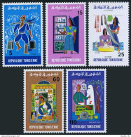 Tunisia 640-644 Blocks/4,MNH.Mi 846-850. Life In Tunisia,1975.Vendors,Potter, - Tunisia (1956-...)