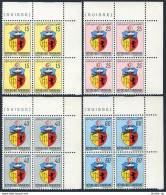 Tunisia 525-528 Blocks/4,MNH.Michel 725-728. Coat Of Arms 1969.Sailing Ship. - Tunisia