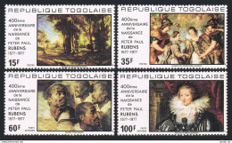 Togo 963-964, C324-C325, MNH. Mi 1245-1248. Peter Paul Rubens, 1977. Painting. - Togo (1960-...)