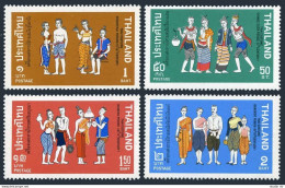 Thailand 600-603,MNH.Michel 617-620. Thai Costumes 1972,History. - Thailand