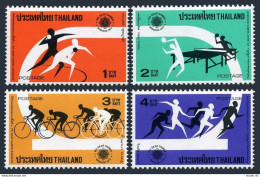 Thailand 774-777,777a,MNH.Michel 793-796,Bl.8. 8th SEAP Games,1975.Table Tennis, - Thailand