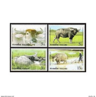 Thailand 2194-2197,2197a,MNH. Letter Writing Week 2005.Water Buffalo. - Thaïlande