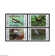 Thailand 1730-1733,1733a Sheet,MNH. Waterfowl 1997:Jacana,Stork,Stilt. - Thailand