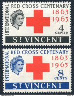 St Vincent 202-203, MNH. Michel 184-185. Red Cross Centenary, 1963. - St.Vincent (1979-...)