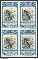 Costa Rica C198 Block/4, MNH. Agricultural Livestock Fair, 1950. Tuna Fishing. - Costa Rica