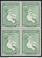 Costa Rica C257 Block/4, MNH. Michel 524. Map Of Guanacaste, 1957. - Costa Rica