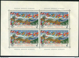 Czechoslovakia 1080a Sheet, MNH. Michel 1314 Klb. PRAGA-1962 Stamp EXPO. - Nuevos