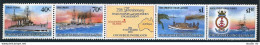 Cocos Isls 210 Ad,210e,MNH.Michel 220-223,Bl.8. Naval Engagement,ships.Map.1989. - Cocos (Keeling) Islands