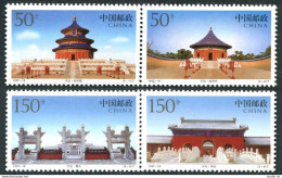 China PRC 2801-2804a Pairs, MNH. Michel 2841-2844. Temple Of Heaven, Beijing, 1997. - Unused Stamps