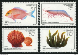 China PRC 2386-2389, MNH. Michel 2420-2423. Marine Life, 1992. Fish, Laminaria, - Neufs