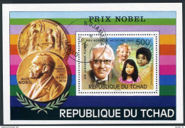 Chad C199,CTO.Michel 768 Bl.67. Nobel Prize,Sir Alexander Fleming,1976. - Tchad (1960-...)