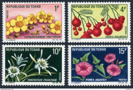 Chad 211-214, MNH. Mi 271-274. Flowers 1969. Cochlospermum Tinctorium, Parkia, - Chad (1960-...)