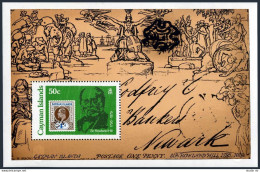 Cayman 429, MNH. Michel Bl.13. Sir Rowland Hill, 1979. Stamp On The Stamp. - Iles Caïmans