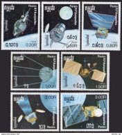 Cambodia 868-874,875,MNH.Michel 946-952,953 Bl.160 Various Satellites,1988. - Camboya