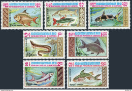Cambodia 447-453, MNH. Michel 523-529. Fish 1983. - Camboya