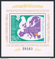 Bulgaria 2726 Note, MNH. Mi 2934 Bl.106. European Security & Cooperation, 1980. - Nuevos