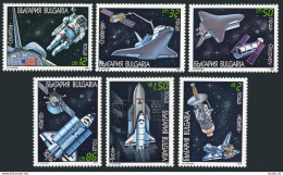 Bulgaria 3622-3627, 3628, MNH. Mi 3911-3916,Bl.215. Space Shuttle Mission, 1991. - Neufs