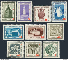 Bulgaria 1139-1148, MNH. Mi 1207-1216. Ancient Architecture; Sculpture, 1961. - Unused Stamps