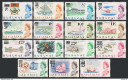 Bahamas 230-244, MNH. Mi 235-249. Value 1966. Flamingo, Ships, Sea Garden, Plane - Bahama's (1973-...)