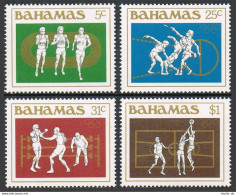 Bahamas 559-560, 562a, MNH. Mi 565-568, Bl.42. Olympics Los Angeles-1984. Discus - Bahama's (1973-...)