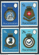 Ascension 134-137,137a, MNH. Mi 134-137,Bl.2. Naval Arms 1970: Penelope,Carlisle - Ascension (Ile De L')