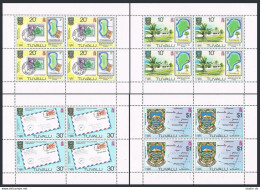  Sheets/4, MNH. Mi 120-124. LONDON-1980. Map, Plane, Banana Tree. - Tuvalu (fr. Elliceinseln)