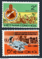 Viet Nam South 448-449, MNH. Mi 553-554. Agrarian Reform, 1973. Water Buffalo. - Vietnam