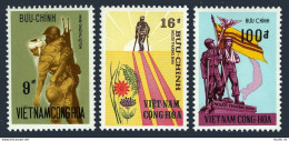 Viet Nam South 436-438,MNH.Mi 514-516. Veteran's Memorial 1972.Flag,Flowers,Dove - Vietnam