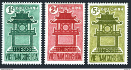Viet Nam South 178-180, MNH. Mi 255-257. UNESCO-15, 1961. Temple To Confucius. - Viêt-Nam