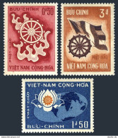 Viet Nam South 255-257, MNH. Michel 330-332. Buddhist Wheel Of Life, Flag, 1965. - Viêt-Nam